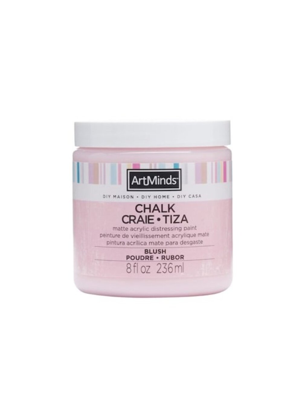ArtMinds Chalk Blush Paint 8 Fl Oz Matte Acrylic Distressing Paint For DIY Proje